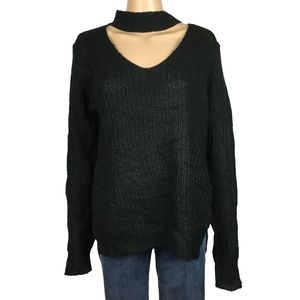 Planet Gold Womens Cutout Pullover Sweater